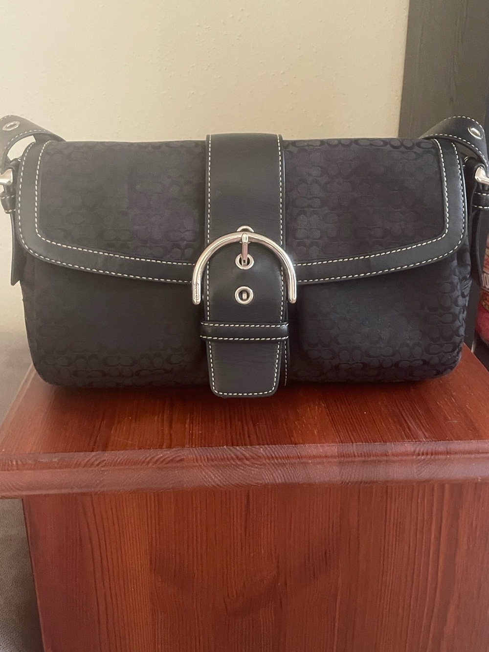 Vintage Coach SoHo Dual Pocket Shoulder Bag
